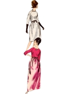 Sewing pattern Retro dress, vintage dress from the 60s Vogue 2082