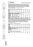 Sewing pattern dress size U5 16-24 (DE 42-50) No. 2064 Vogue