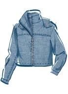 Sewing pattern Misses jacket, anorak with hood McCalls 8532
