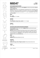 Schnittmuster Kuscheltiere 8547 - süßes Kuscheltier, Stofftier, Stoffbär mit Kleidung | Größen Einheitsgröße | McCalls