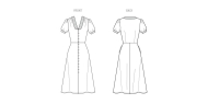 hübsches Kleid Schnittmuster McCalls 8525 DIY zum...