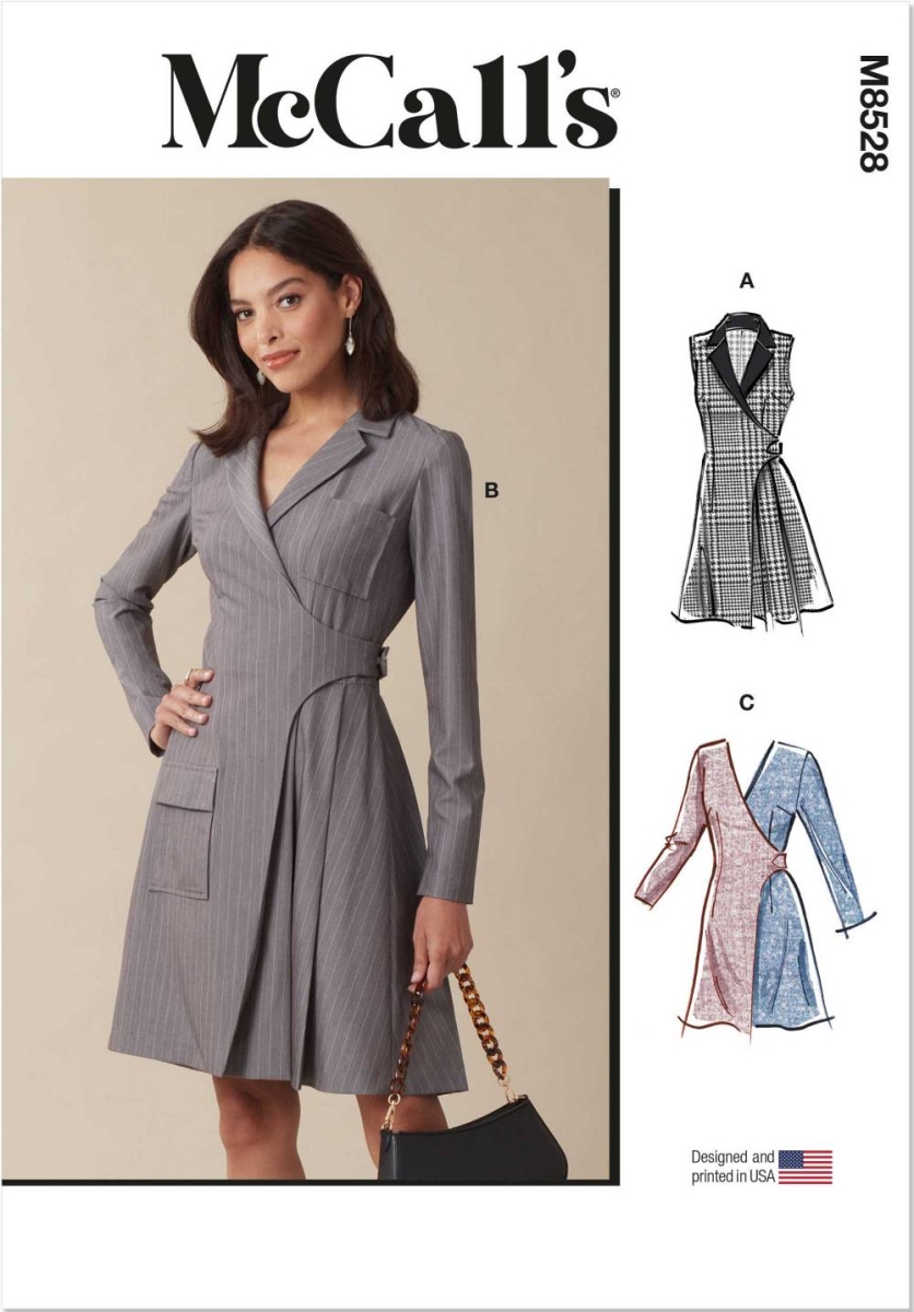 Kleid Schnittmuster für Damen McCalls 8528 mit Nähanleitung