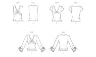 romantisches Shirt Schnittmuster McCalls 8530 DIY zum...