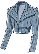 Schnittmuster Jacken 8533 - figurbetonende Damenjacke, Kurzjacke mit großem Kragen | Größen 34-52 | McCalls