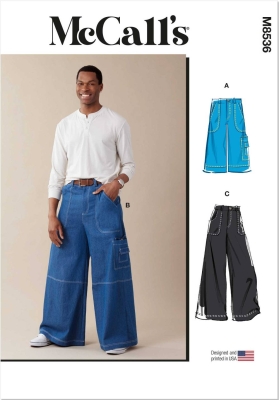 mens-trousers sewing pattern for men mcCalls 8536 sewing instructions