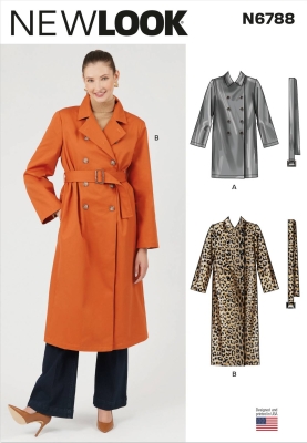 coat sewing pattern for women newlook 6788 sewing instructions