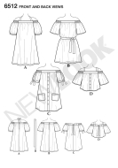 luftige Bluse Schnittmuster NewLook 6512 DIY zum nähen