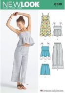 Kombination Schnittmuster für Damen NewLook 6518 mit...