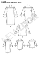 simple blouses paper sewing pattern newlook 6542 diy...