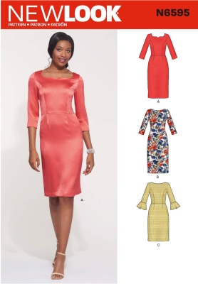 dress sewing pattern for women newlook 6595 sewing instructions