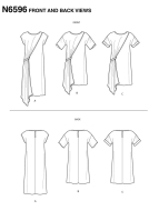 straight dresses paper sewing pattern newlook 6596 diy...