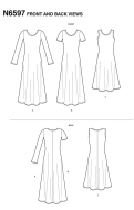 bequemes Kleid Schnittmuster NewLook 6597 DIY zum nähen