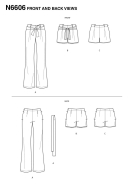 relaxed trousers paper sewing pattern newlook 6606 diy instructions