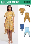 Kombination Schnittmuster für Damen NewLook 6609 mit...