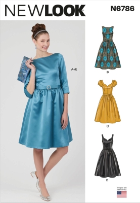 dress sewing pattern for women newlook 6786 sewing instructions