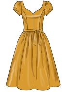 Sewing pattern misses dress with a sweetheart neckline NewLook 6786