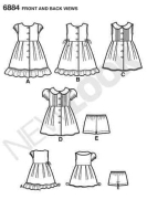goldiges Mädchenkleid Schnittmuster NewLook 6884 DIY...