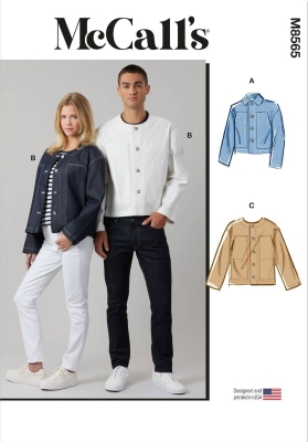 jacket sewing pattern for women mcCalls 8565 sewing instructions