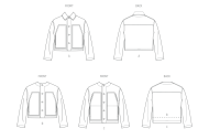 short jackets paper sewing pattern mcCalls 8565 diy instructions