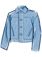 Sewing pattern Unisex jacket with patch pockets McCalls 8565
