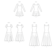 pretty dresses paper sewing pattern mcCalls 8551 diy...