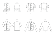 gebundenes Bluse Schnittmuster McCalls 8557 DIY zum...