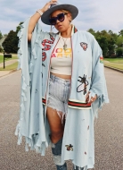 Sewing pattern Cape in bomber jacket style knowME 2102