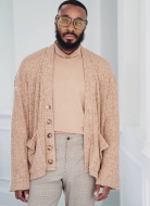 Sewing pattern Men’s turtleneck sweater and cardigan knowME 2105