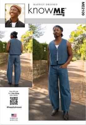 mens-combination sewing-pattern for-men knowme 2109 sewing instructions