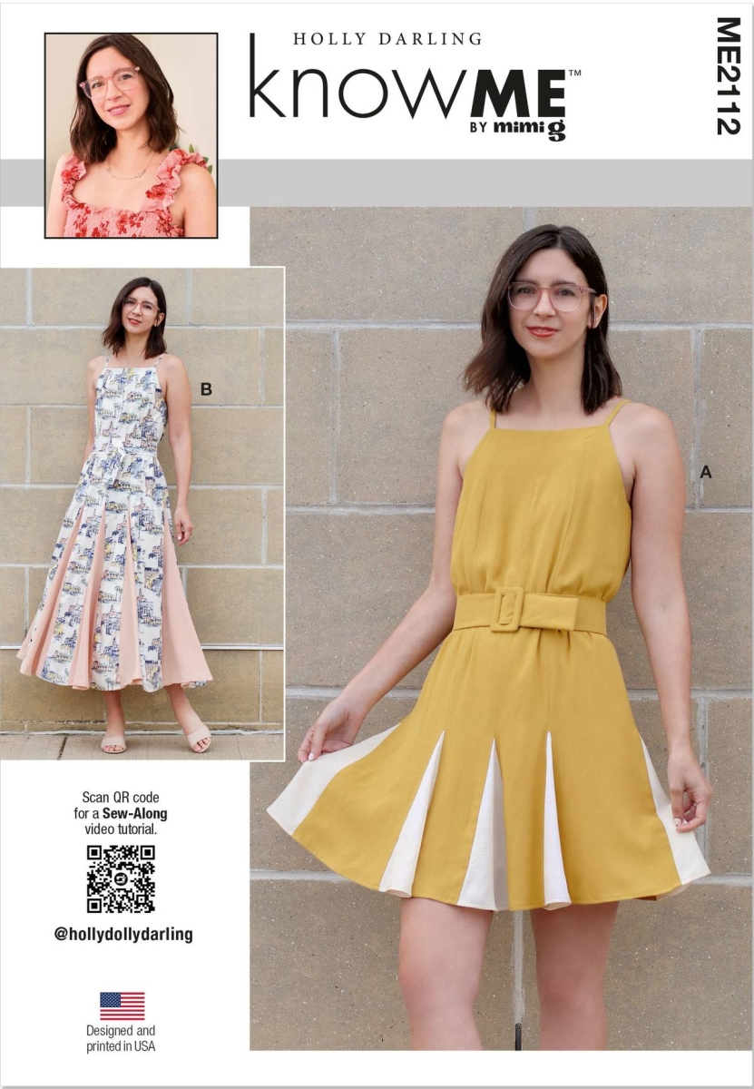 Kleid Schnittmuster für Damen knowME 2112 mit Nähanleitung