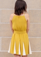 Schnittmuster Damenkleider 2112 - auffallendes Damenkleid mit keilförmigen Einsätzen und schmalen Trägern | Größen 30-48 | knowME