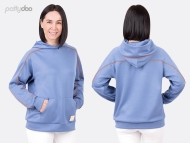 Schnittmuster Oversized Hoodie für Damen | Lauryn Gr. 32-54 | pattydoo