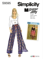 Hose Schnittmuster für Damen Simplicity 9595 mit...