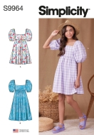 Mädchenkleid Schnittmuster für Mädchen...