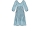 Sewing pattern linen dress, empire-style with pleats Simplicity 8910