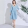 Sewing pattern linen dress, empire-style with pleats Simplicity 8910