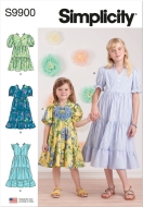 Mädchenkleid Schnittmuster für Mädchen...