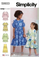 Mädchenkleid Schnittmuster für Mädchen...