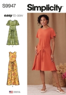 Kleid Schnittmuster für Damen Simplicity 9947 mit...
