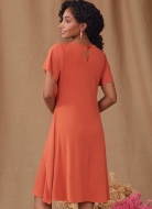 Schnittmuster Damenkleider 9947 schönes Damenkleid, Jerseykleid zum Binden | Größen 30-46 | Simplicity