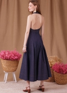 Schnittmuster Damenkleider 9949 elegantes Damenkleid, Neckholderkleid | Größen 32-50 | Simplicity