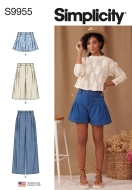 Hose Schnittmuster für Damen Simplicity 9955 mit...