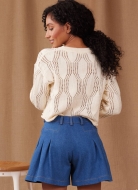 Schnittmuster Damenhosen 9955 modische Damenhose, Palazzohose oder Shorts | Größen 34-52 | Simplicity