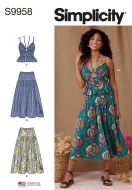 Kombination Schnittmuster für Damen Simplicity 9958...