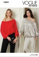 Envelope sewing pattern blouse for women 2091 Vogue