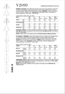 Schnittmuster edler Damen-Pyjama mit Posamenten-Verschlüssen Vogue 2099 Gr. 30-52