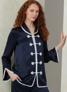 Schnittmuster edler Damen-Pyjama mit Posamenten-Verschlüssen Vogue 2099 Gr. 30-52