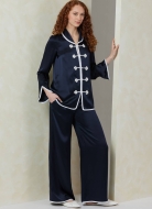 Schnittmuster edler Damen-Pyjama mit Posamenten-Verschlüssen Vogue 2099 Gr. 30-52