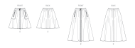 Schnittmusterhülle Damenröcke für Damen...