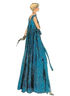 Sewing pattern vintage loungewear with wide coat and belt   Vogue 2124